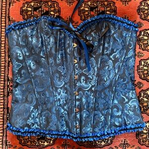 Blue Corset Top